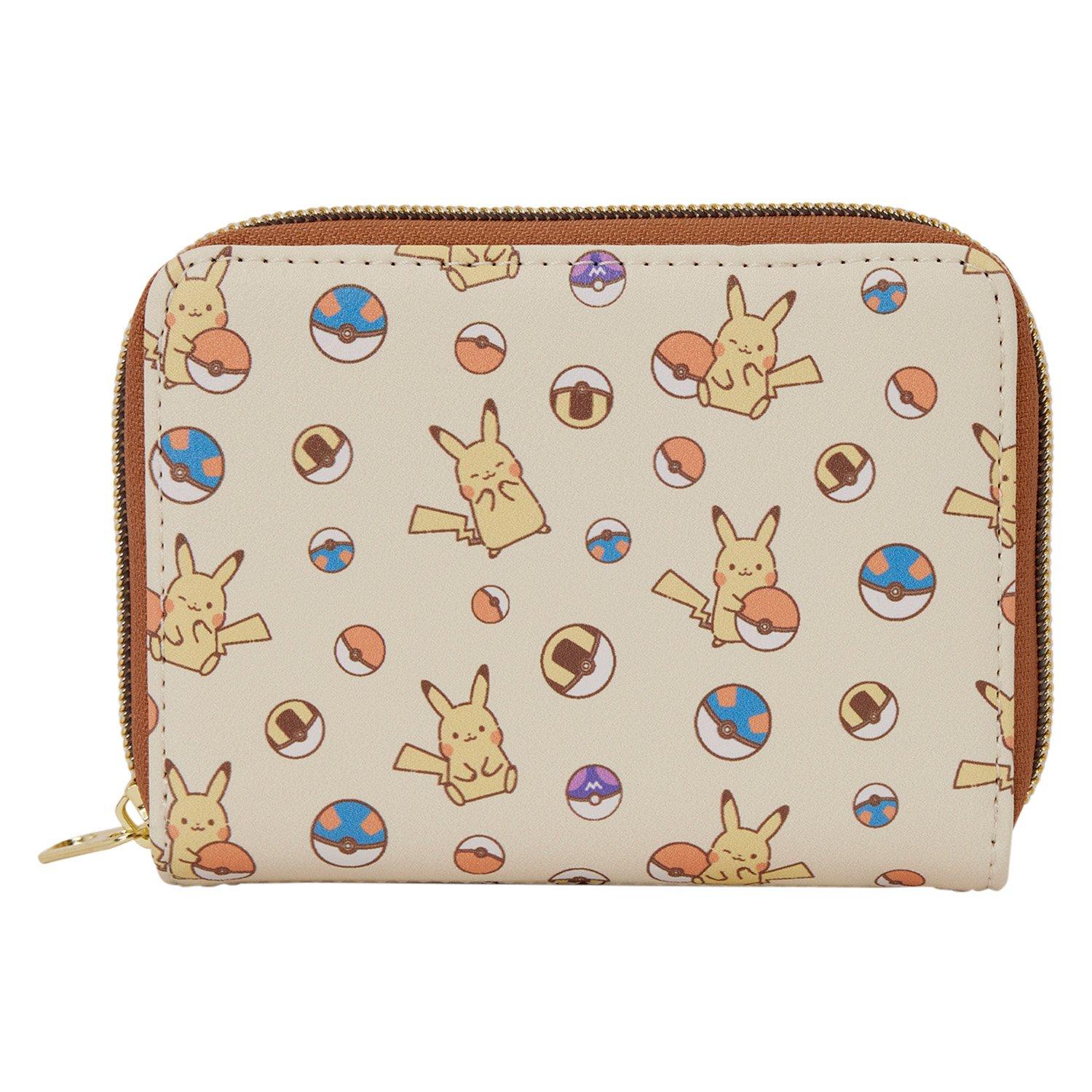 Loungefly Pokemon Chibi Pikachu and Poke Balls Zip Around Wallet