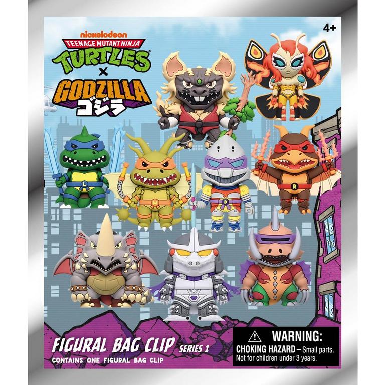Teenage Mutant Ninja Turtles x Godzilla 3D Foam Bag Clip Blind Bag