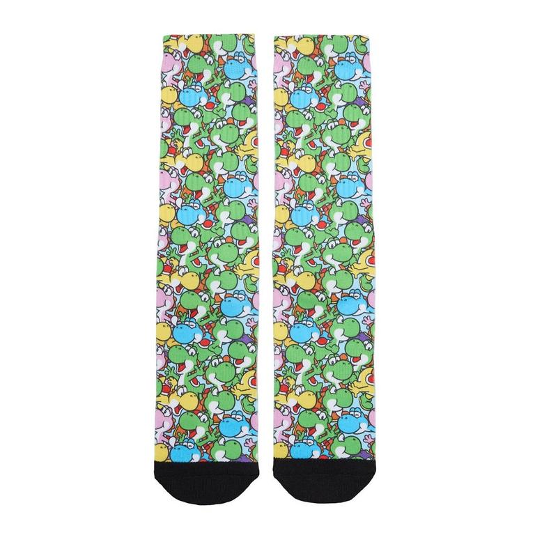 Super Mario Yoshi All Over Printed Crew Socks