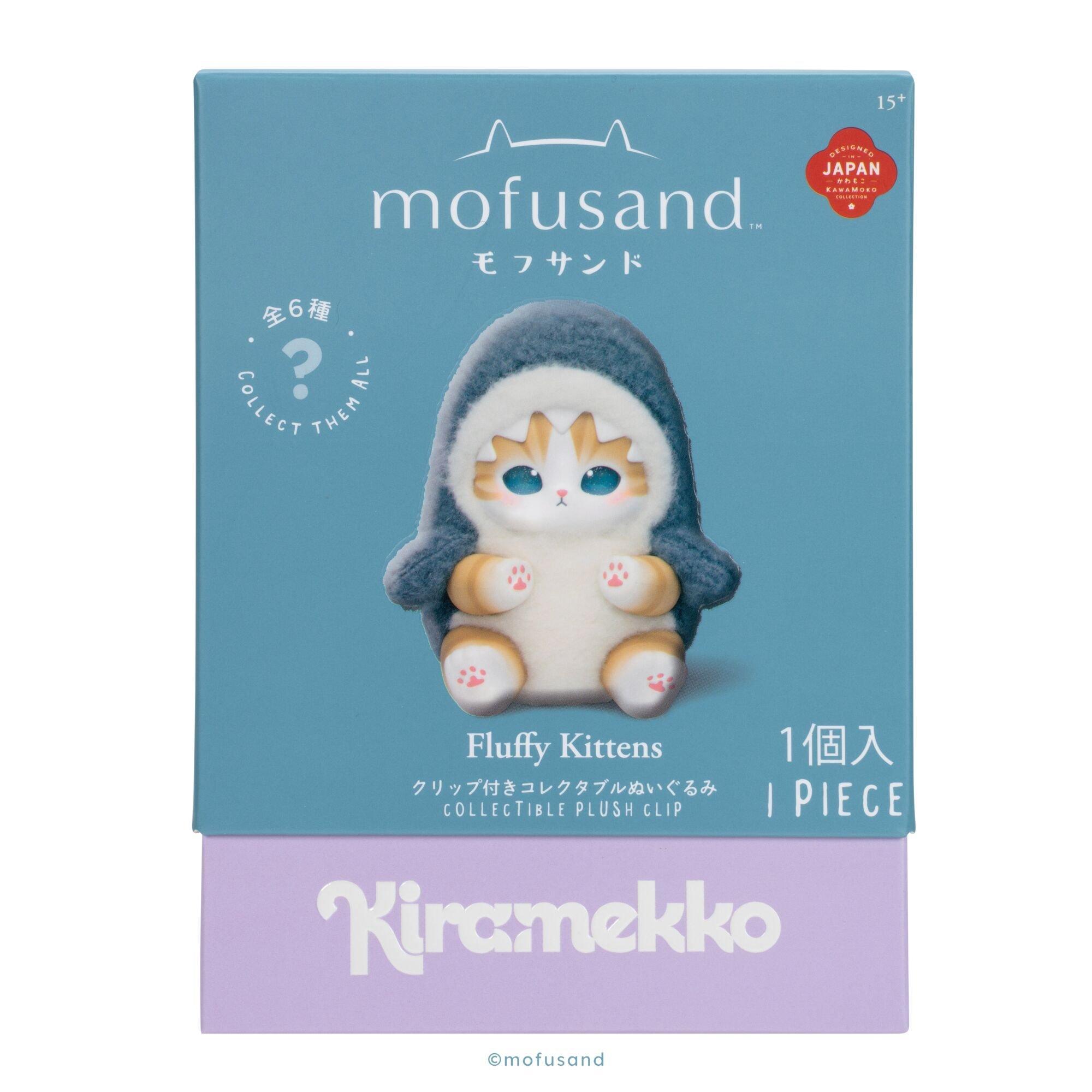 Jazwares Mofusand Kiramekko Roto 6-in Plush Clip with Vinyl Face