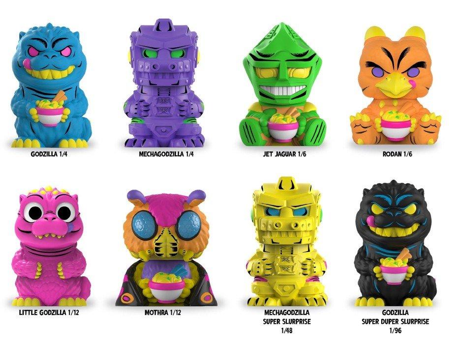 Rokimoto x Godzilla Black Light 3-in Figure Blind Box GameStop
