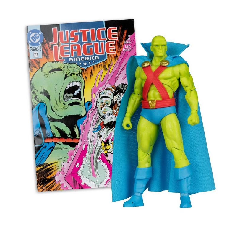 McFarlane Toys DC Multiverse Justice League Martian Manhunter (Issue 74) 7-in Action Figure with Comic
