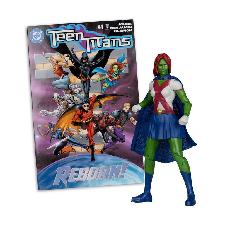 McFarlane Toys DC Multiverse Teen Titans Miss Martian (Issue 41) 7-in Action Figure with Comic