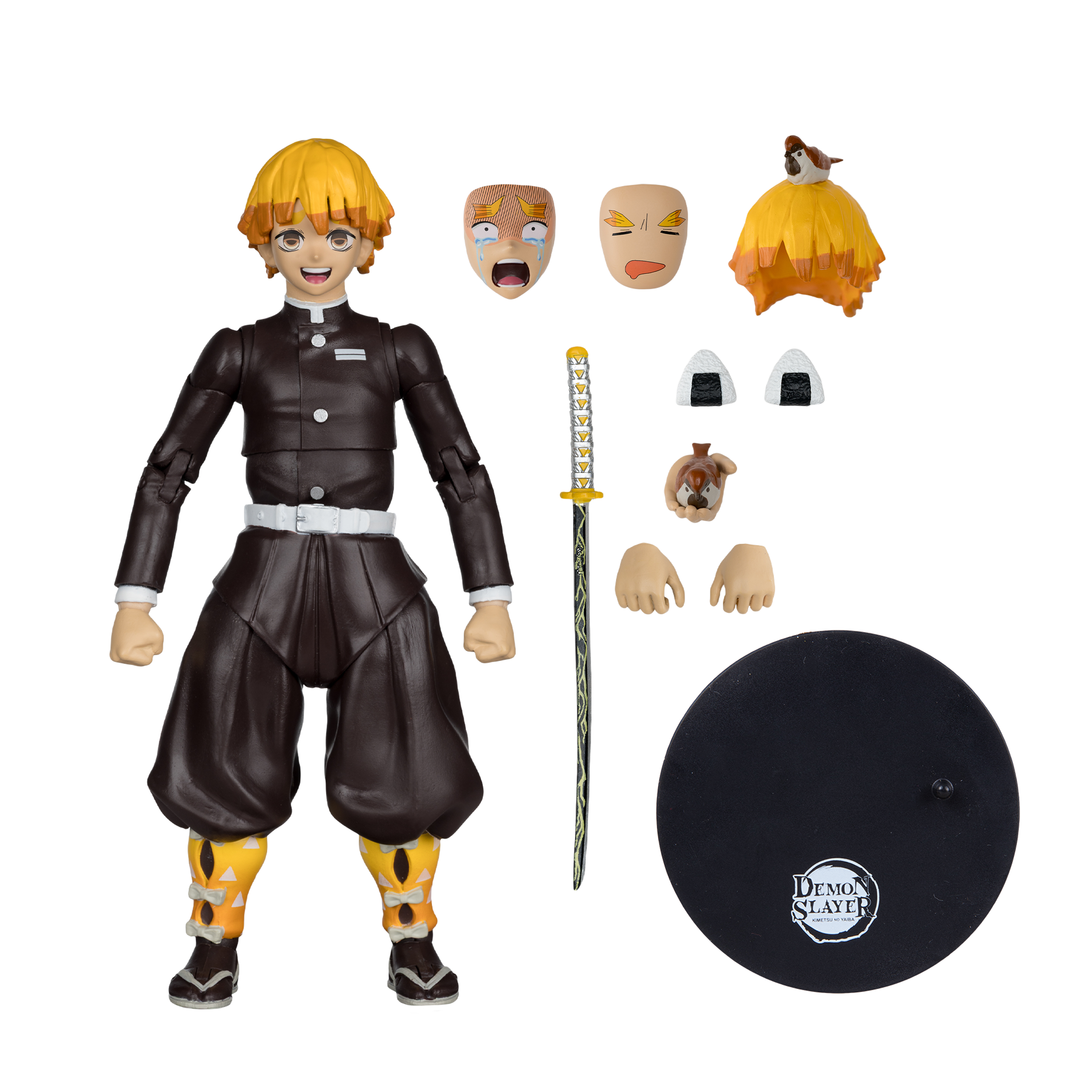 McFarlane Toys Demon Slayer Zenitsu Agatsuma with Chuntaro 7-in Action Figure