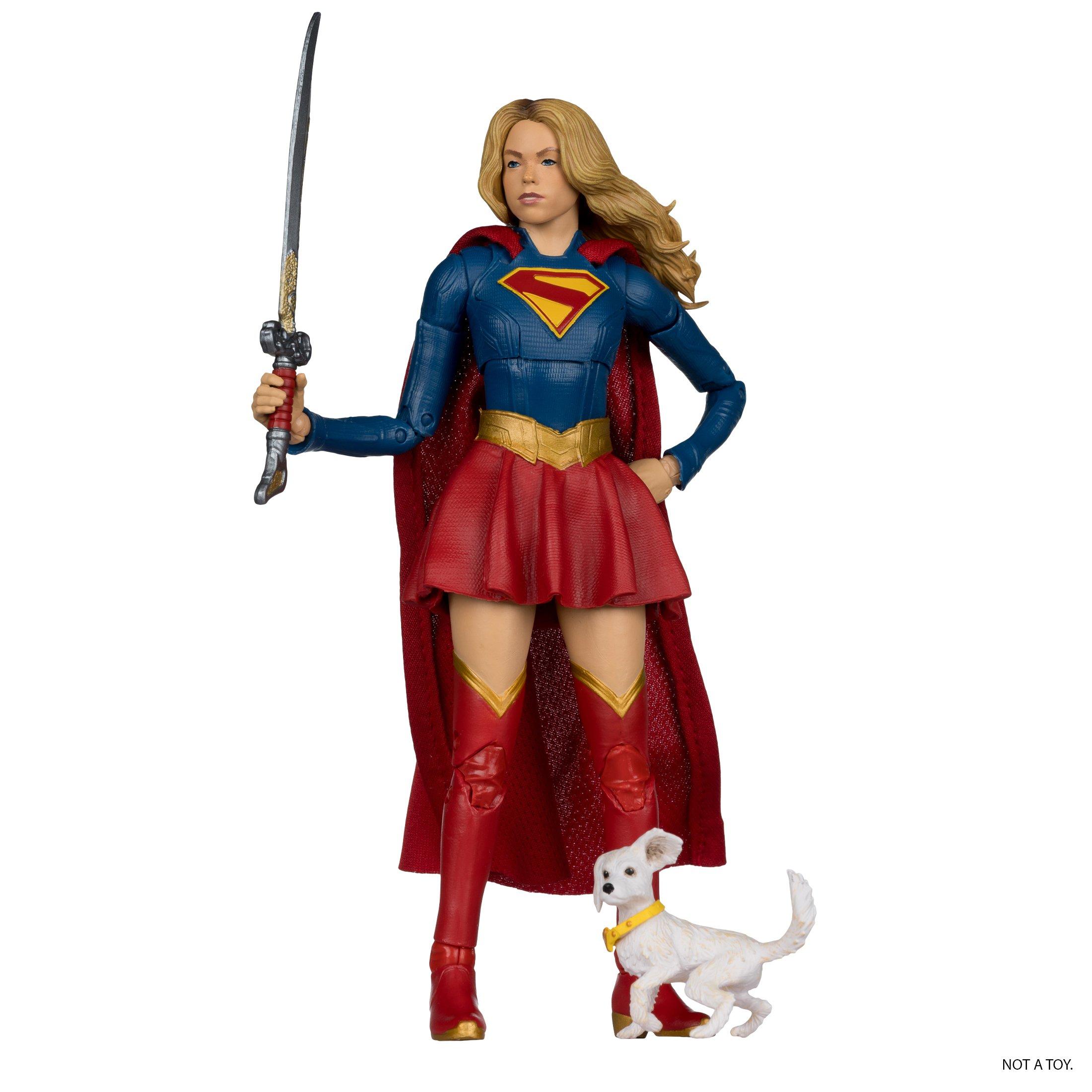 McFarlane Toys DC Theatrical Supergirl and Puppy Krypto 7-in Action Figure