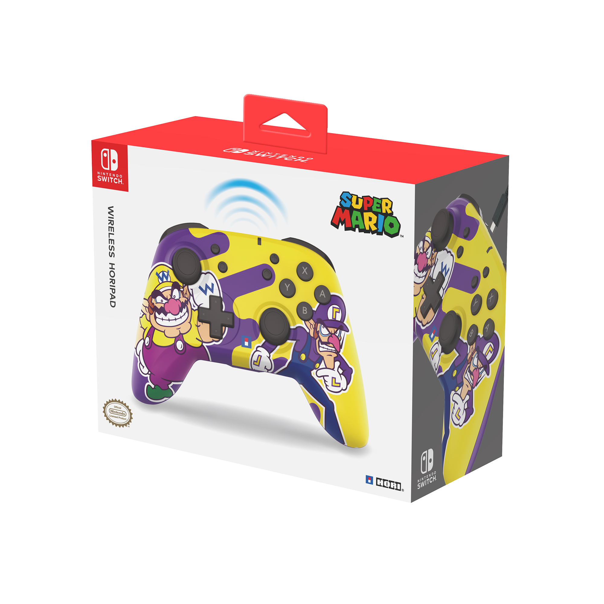 HORIPAD Wireless Controller for Nintendo Switch - Wario and Waluigi