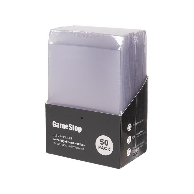 GameStop Trading Card Semi-Rigid Sleeves (50 Pack)