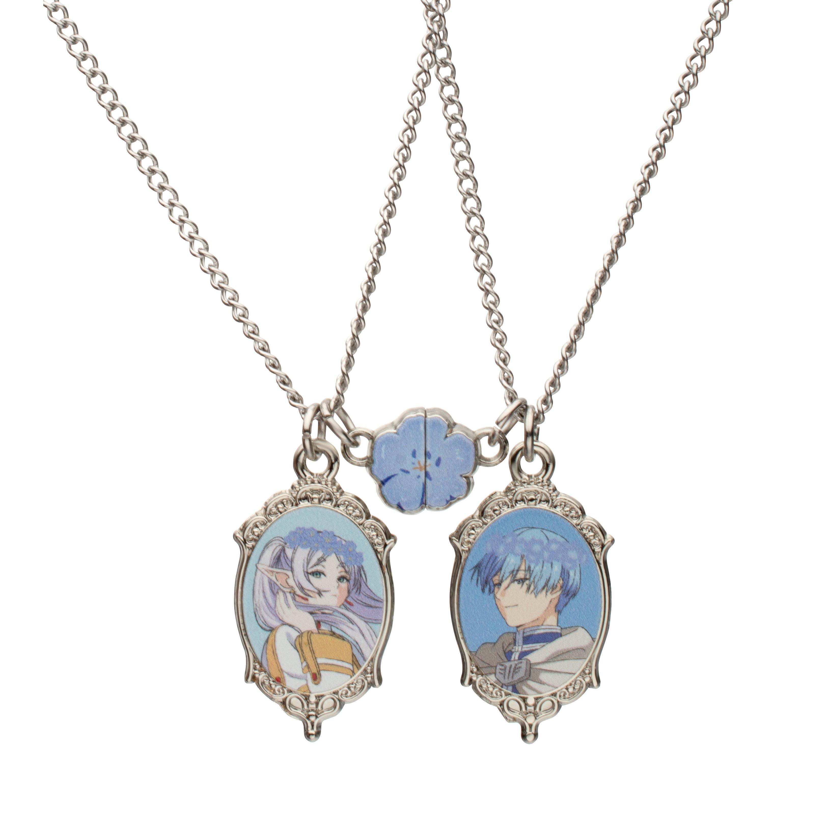 Frieren: Beyond Journeys End Frieren and Himmel Best Friend Necklace Set GameStop Exclusive