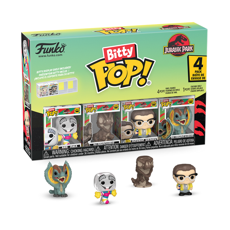 Funko Bitty POP! Jurassic Park 0.9-in Vinyl Figure 4-pack (Mr. DNA