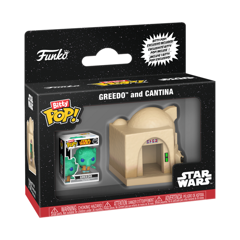 Funko Bitty POP! Town: Star Wars Greedo and Cantina Vinyl Figure Set