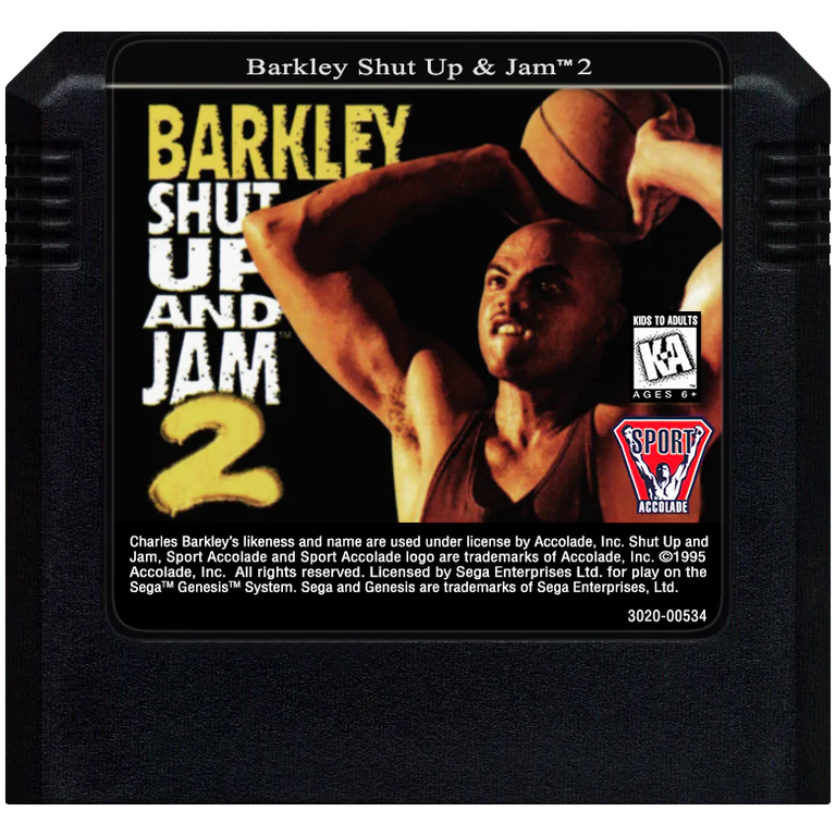 Barkley Shut Up and Jam 2 - Sega Genesis