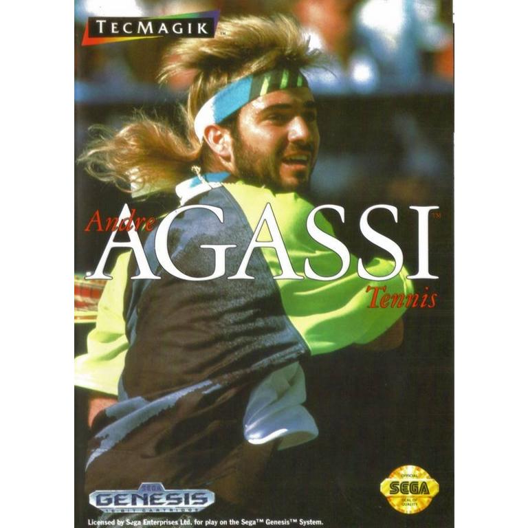 Andre Agassi Tennis - Sega Genesis