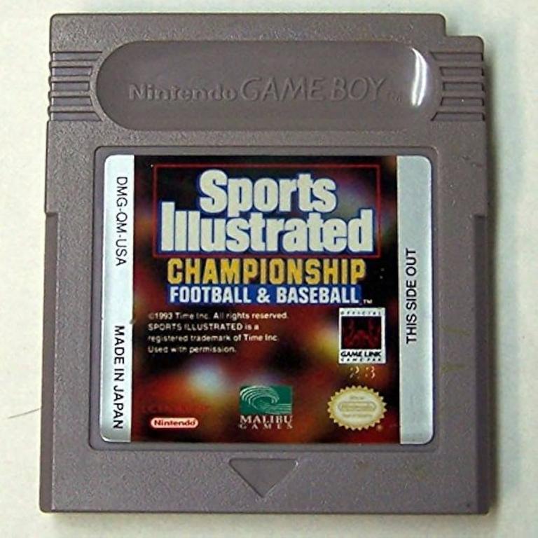 Sports Illustrated Championship Football and Baseball - Game Boy