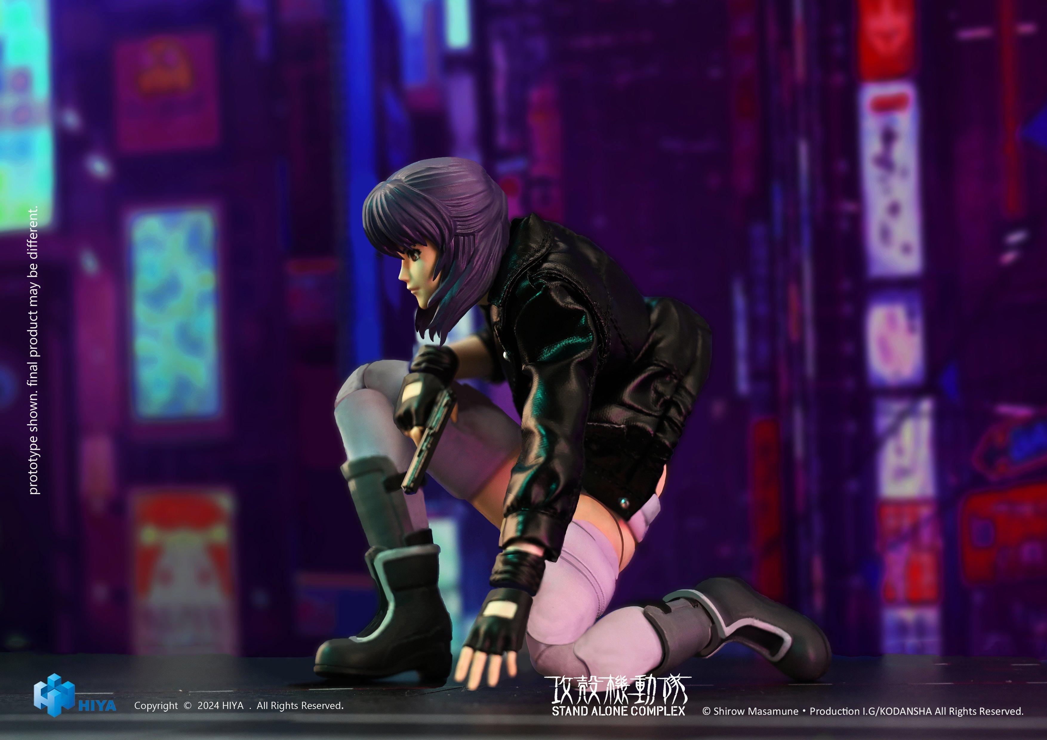 HIYA Exquisite Super Series Ghost in the Shell Stand Alone Complex Kusanagi Motoko 1/12 Scale 6-in Action Figure