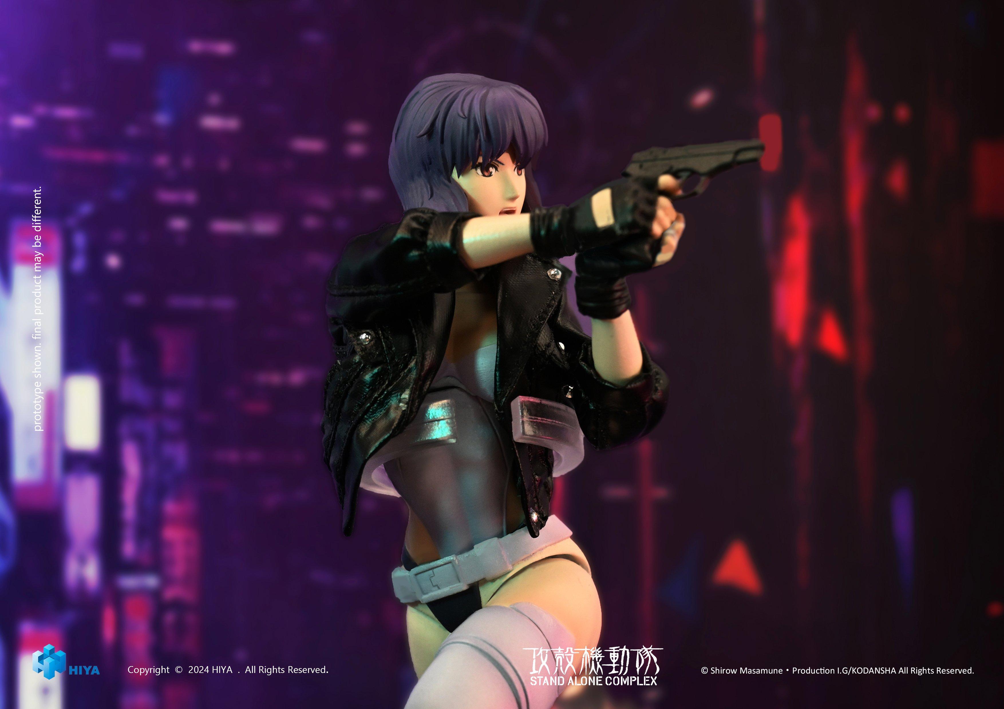 HIYA Exquisite Super Series Ghost in the Shell Stand Alone Complex Kusanagi Motoko 1/12 Scale 6-in Action Figure