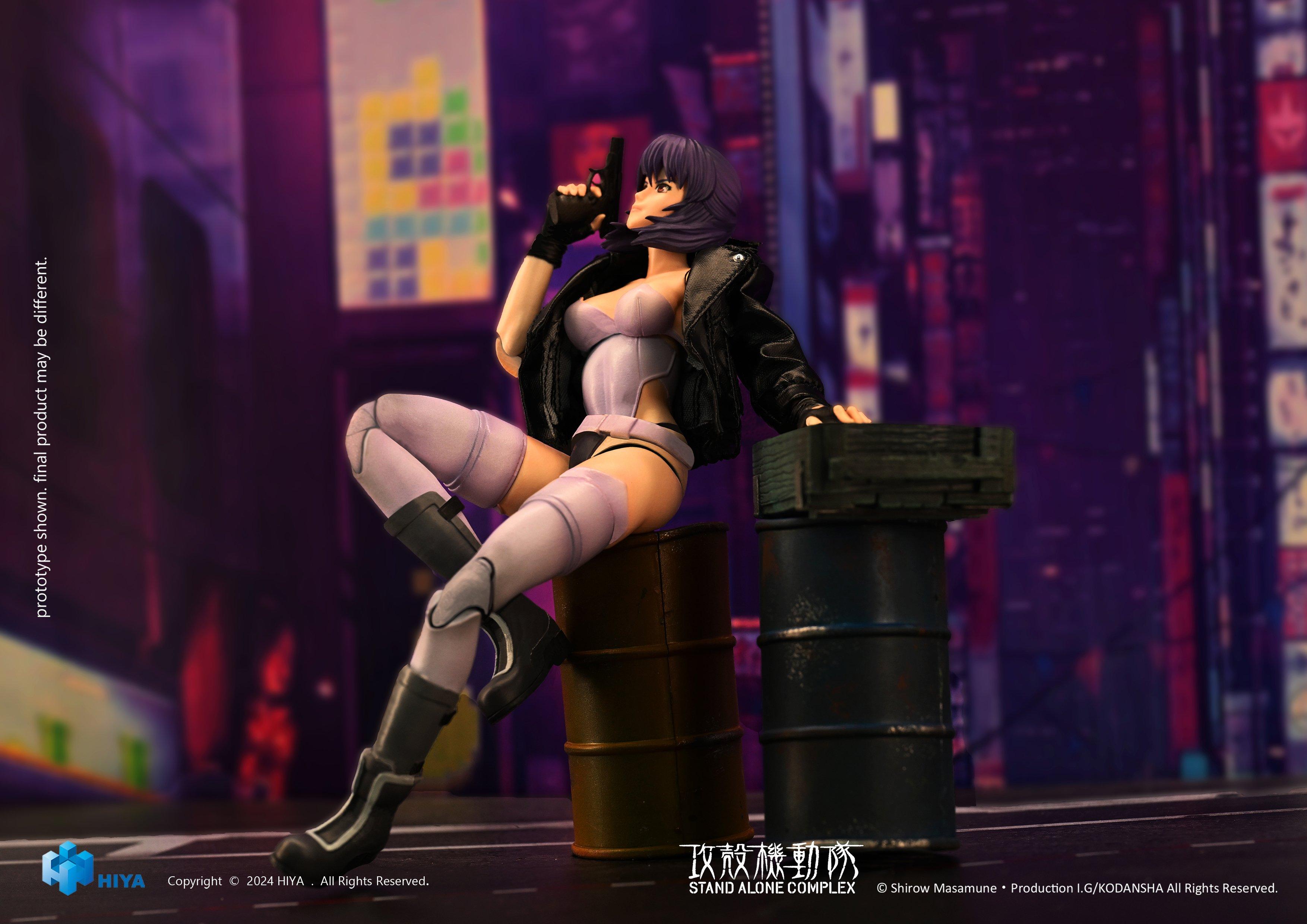 HIYA Exquisite Super Series Ghost in the Shell Stand Alone Complex Kusanagi Motoko 1/12 Scale 6-in Action Figure