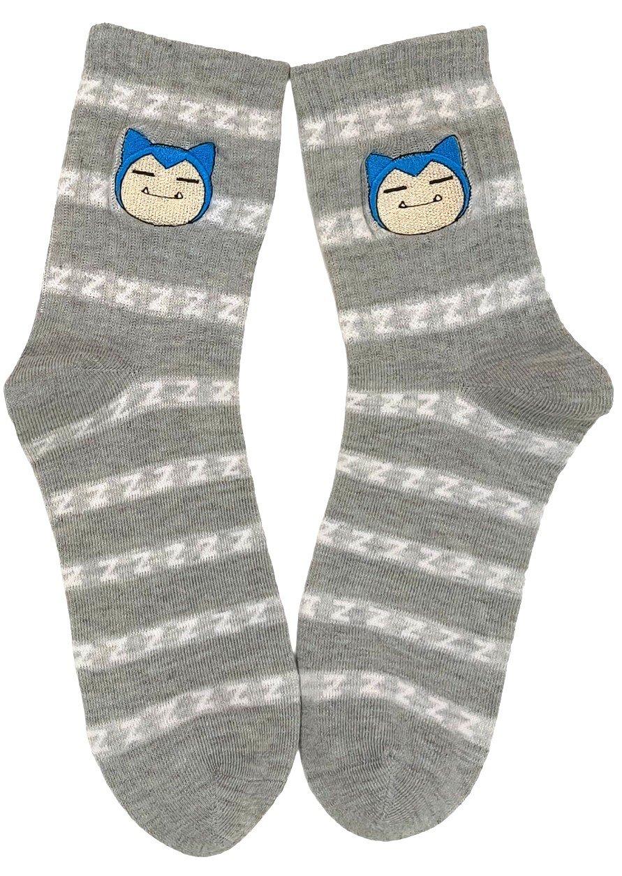 Pokemon Snorlax Embroidered Crew Socks GameStop Exclusive