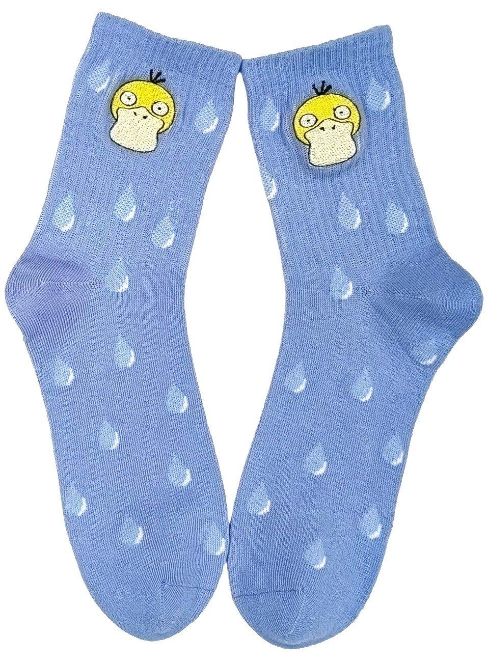 Pokemon Psyduck Embroidered Crew Sock GameStop Exclusive