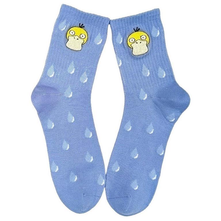Pokemon Psyduck Embroidered Crew Sock GameStop Exclusive