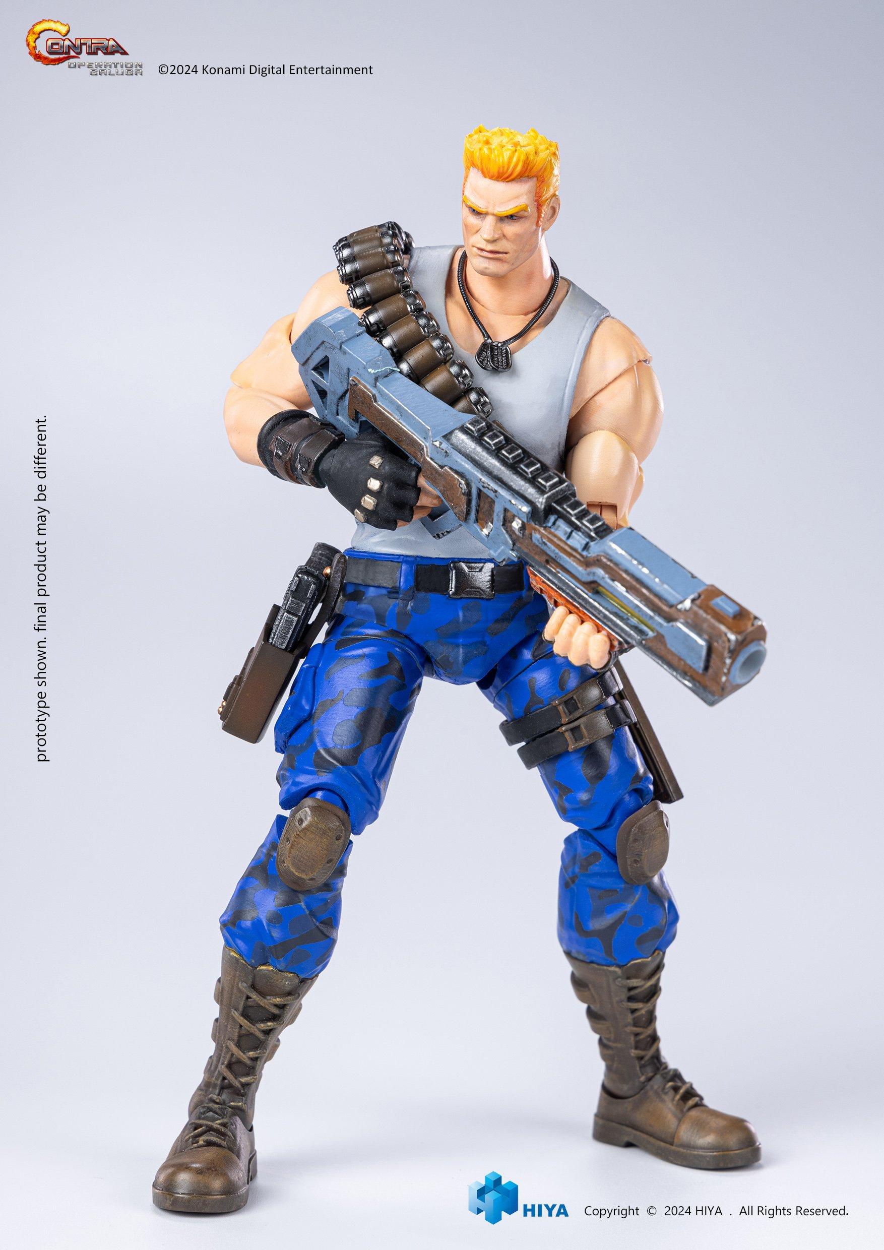 HIYA Exquisite Basic Series Contra Operation Galuga Bill Rizer 1/12 Scale 6-in Action Figure