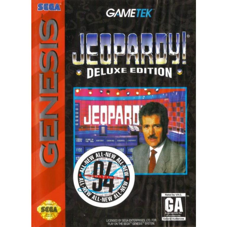 Jeopardy Deluxe Edition - Sega Genesis