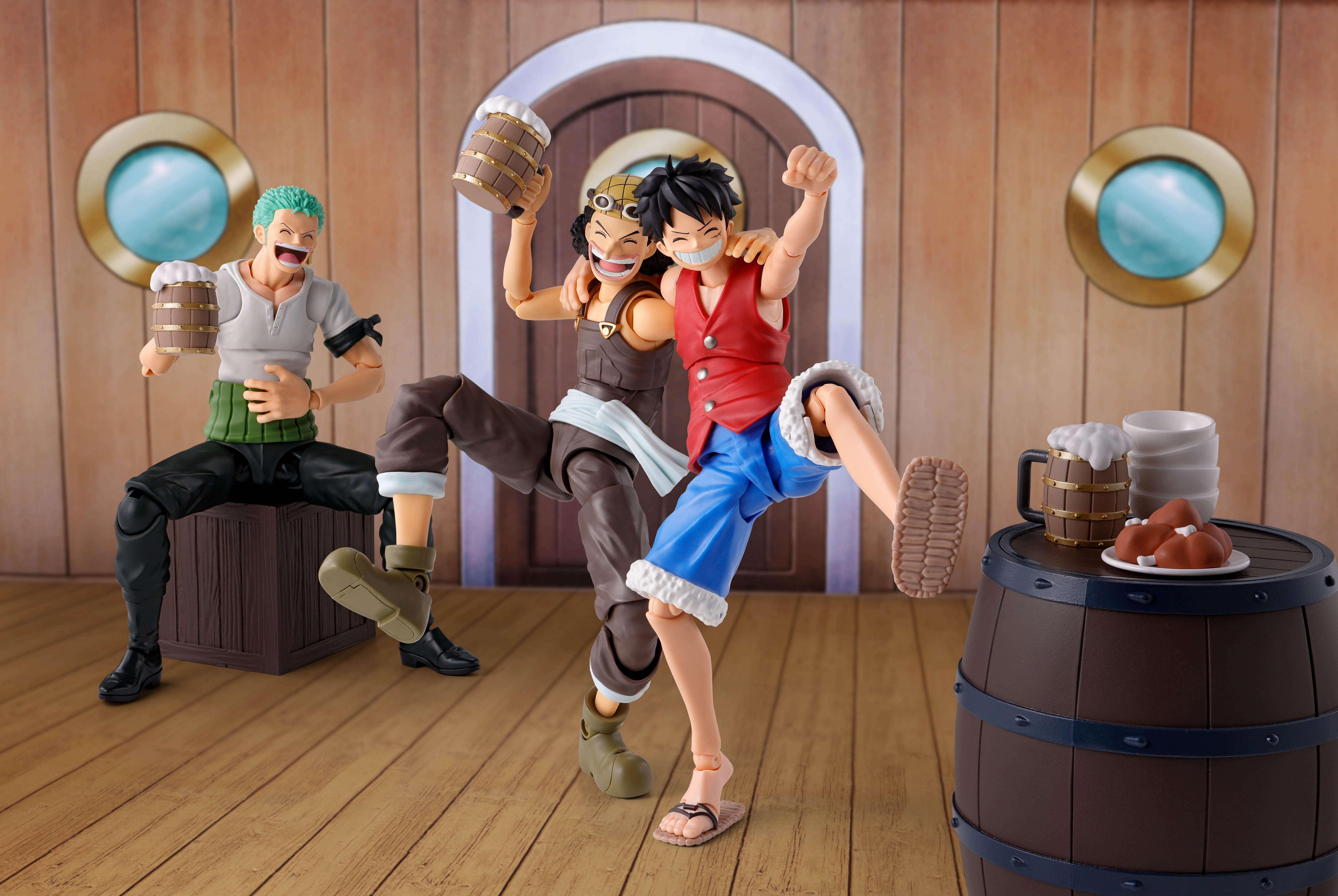 Bandai One Piece S.H. Figuarts Tamashii Nations The Straw Hat Crew 13.4-in Figure Party Set