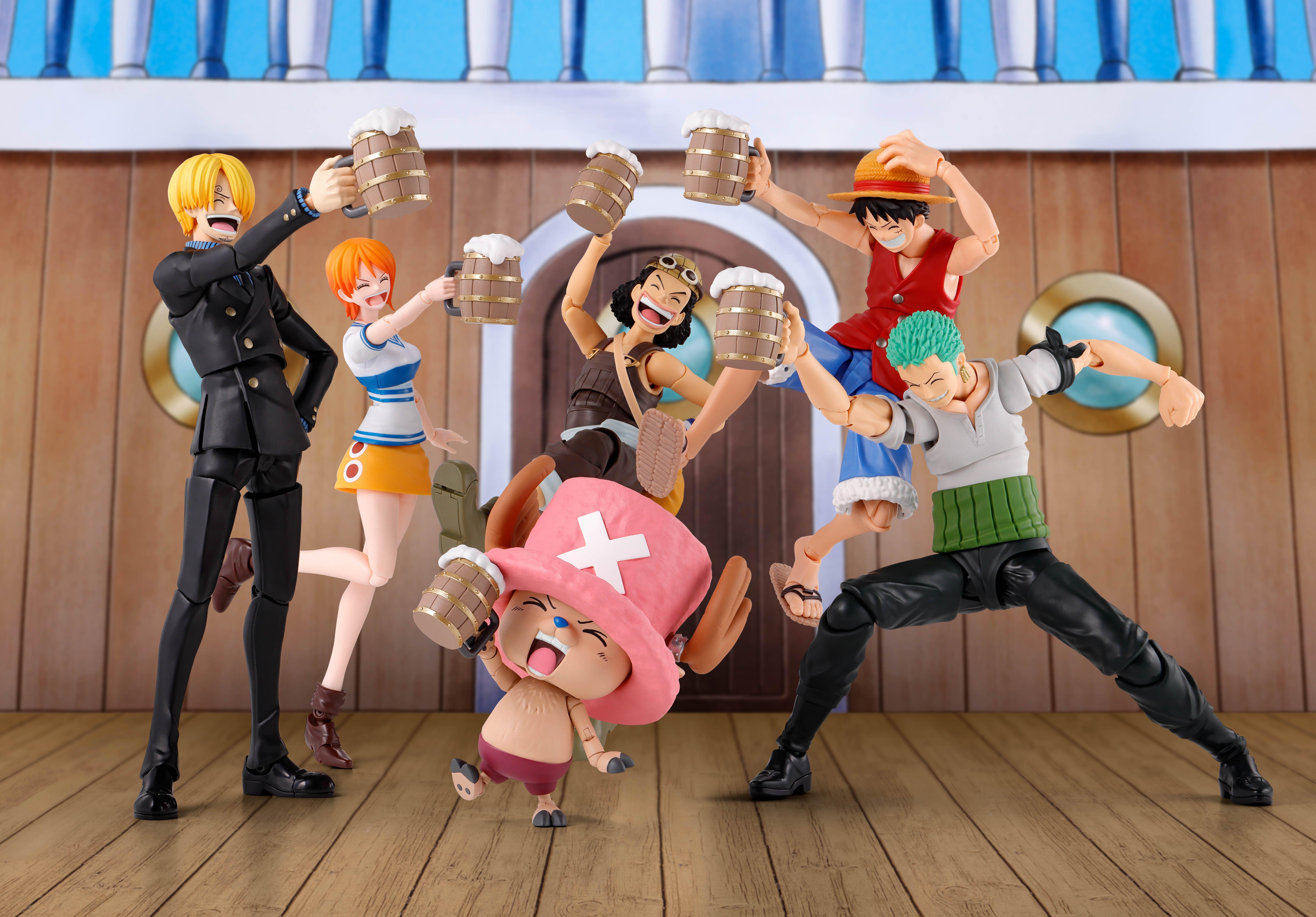 Bandai One Piece S.H. Figuarts Tamashii Nations The Straw Hat Crew 13.4-in Figure Party Set