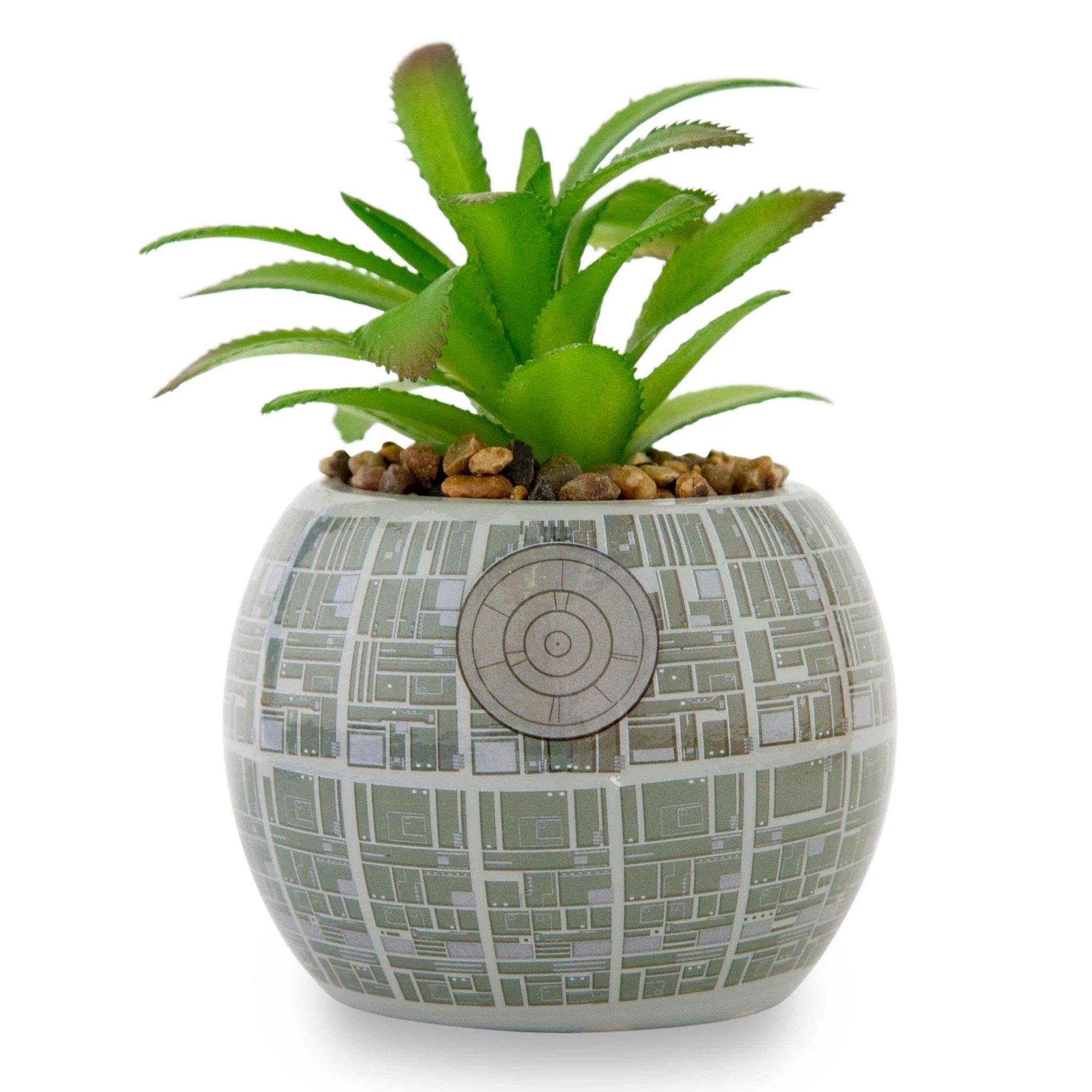 Star Wars Death Star Mini Ceramic Planter 3-in Flower Pot