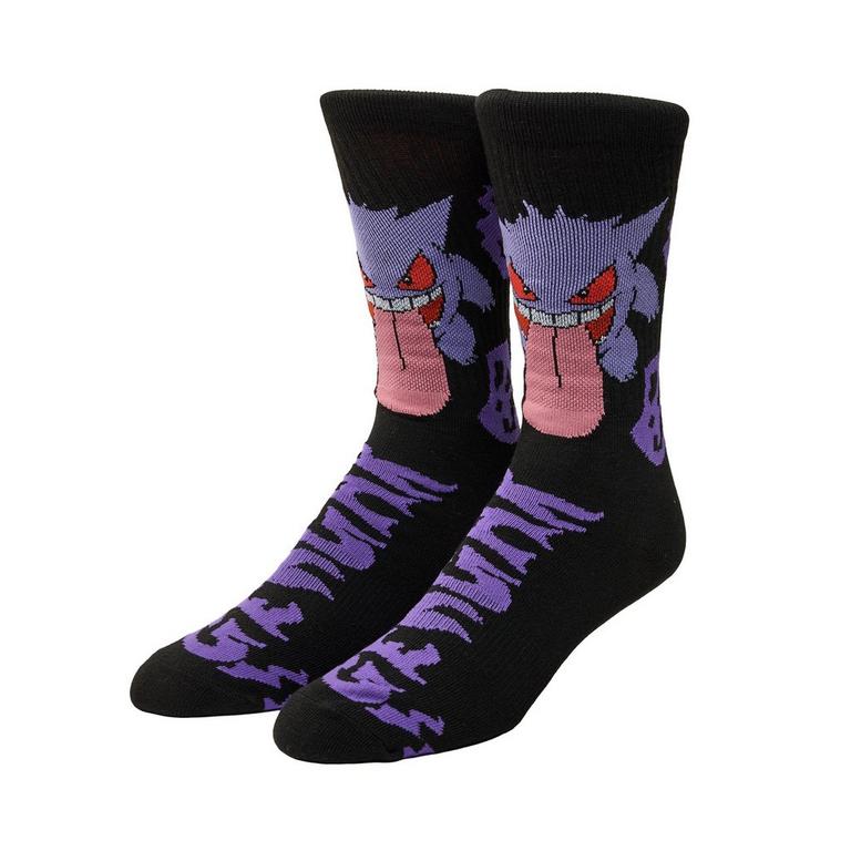 Pokemon Gengar Black Light Crew Socks GameStop Exclusive