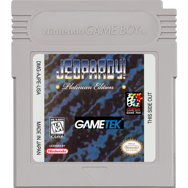 Jeopardy Platinum Edition - Game Boy