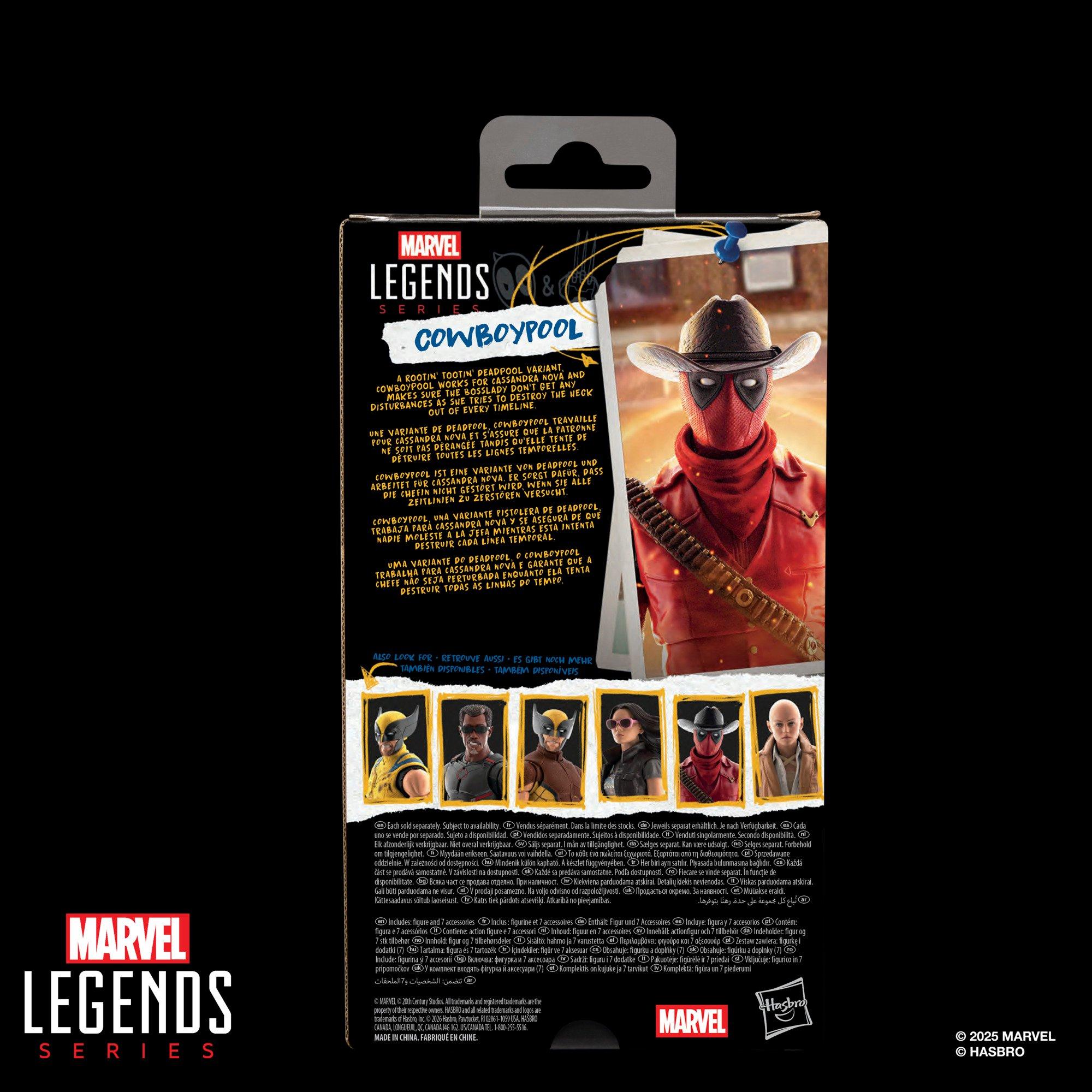 Hasbro Marvel Legends Series Deadpool and Wolverine Cowboypool Movie 6-in Action Figure