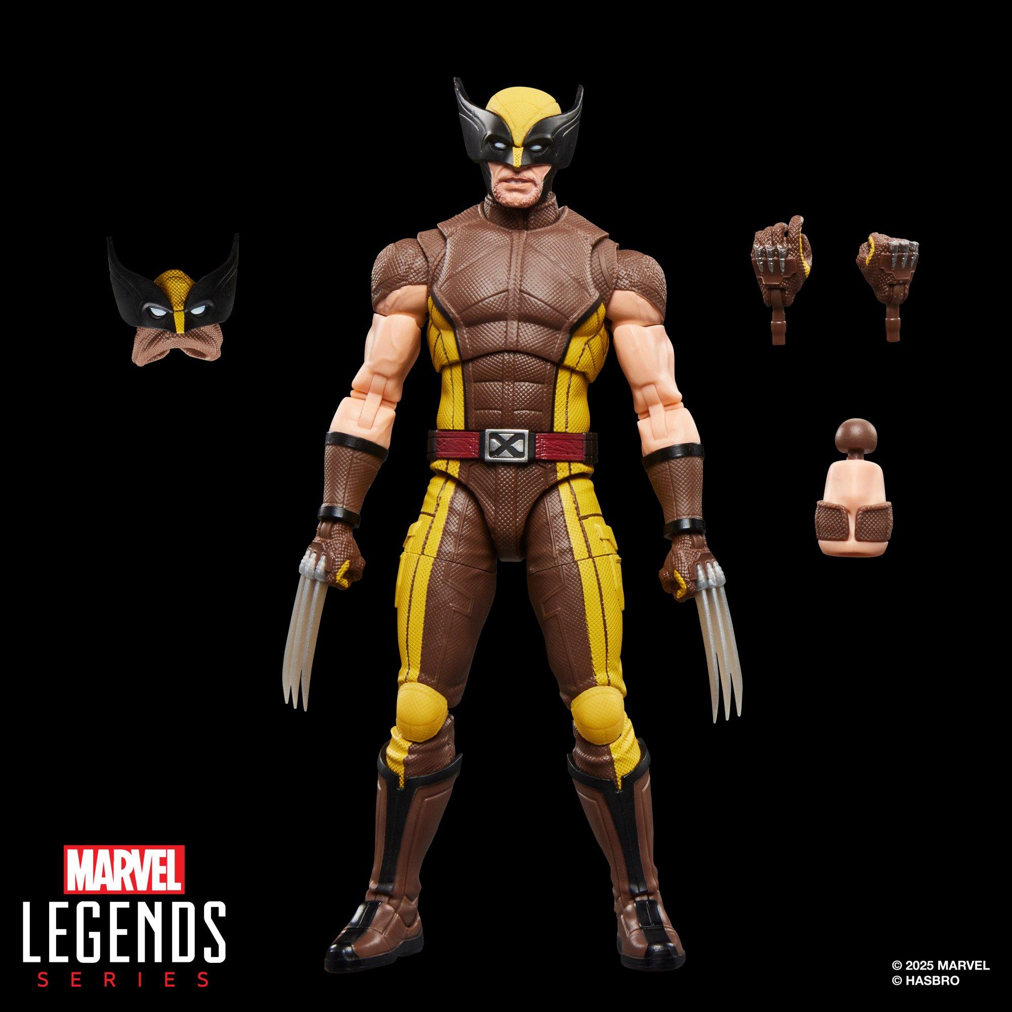 Hasbro Marvel Legends Series Deadpool and Wolverine Wolverine (Brown Suit) Movie 6-in Action Figure