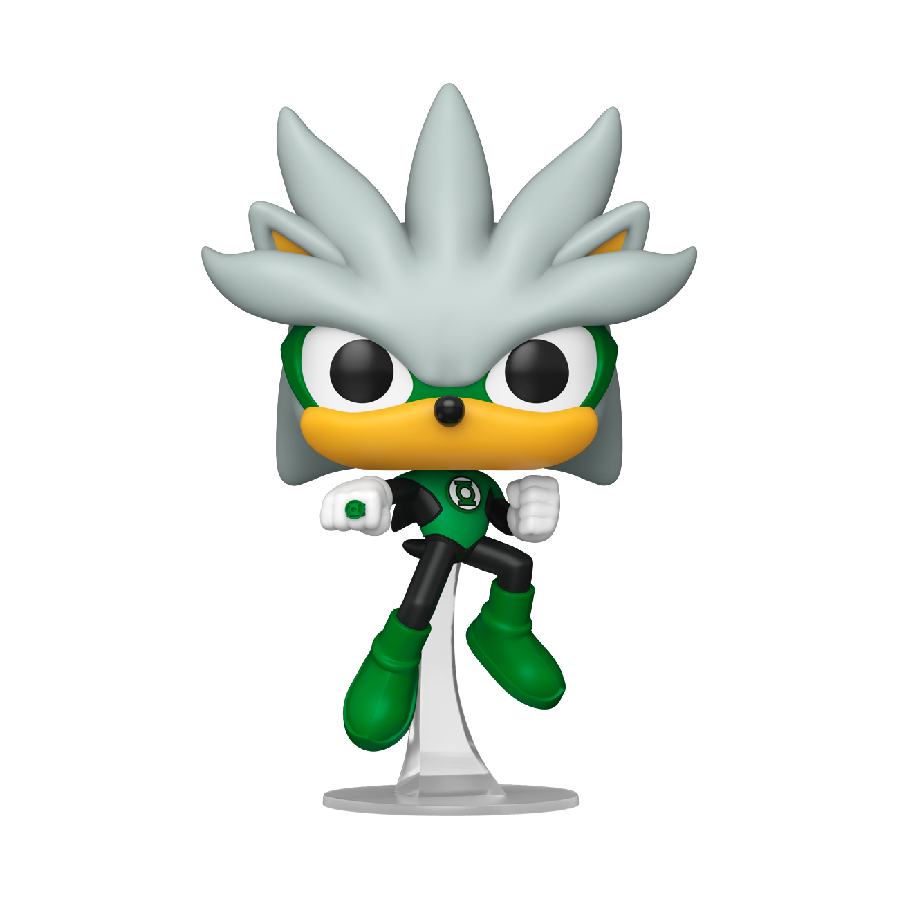 Funko POP Heroes: Sonic the Hedgehog x DC Comics Silver as the Green Lantern 5.3-in Vinyl Figure