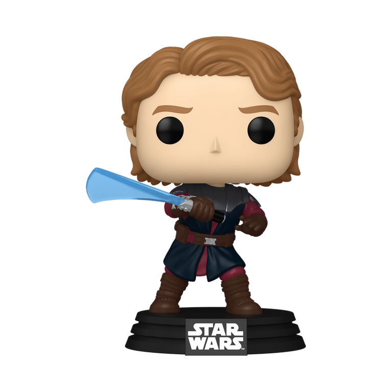 Funko POP! Star Wars: Anakin Skywalker (Jedi General) Wielding his Lightsaber 4.5-in Vinyl Bobblehead Figure