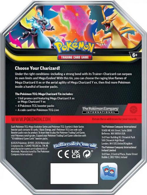 pokemon mega charizard booster box X Pokmon Collection Pokemon TCG Pokemon Mega Charizard Tin