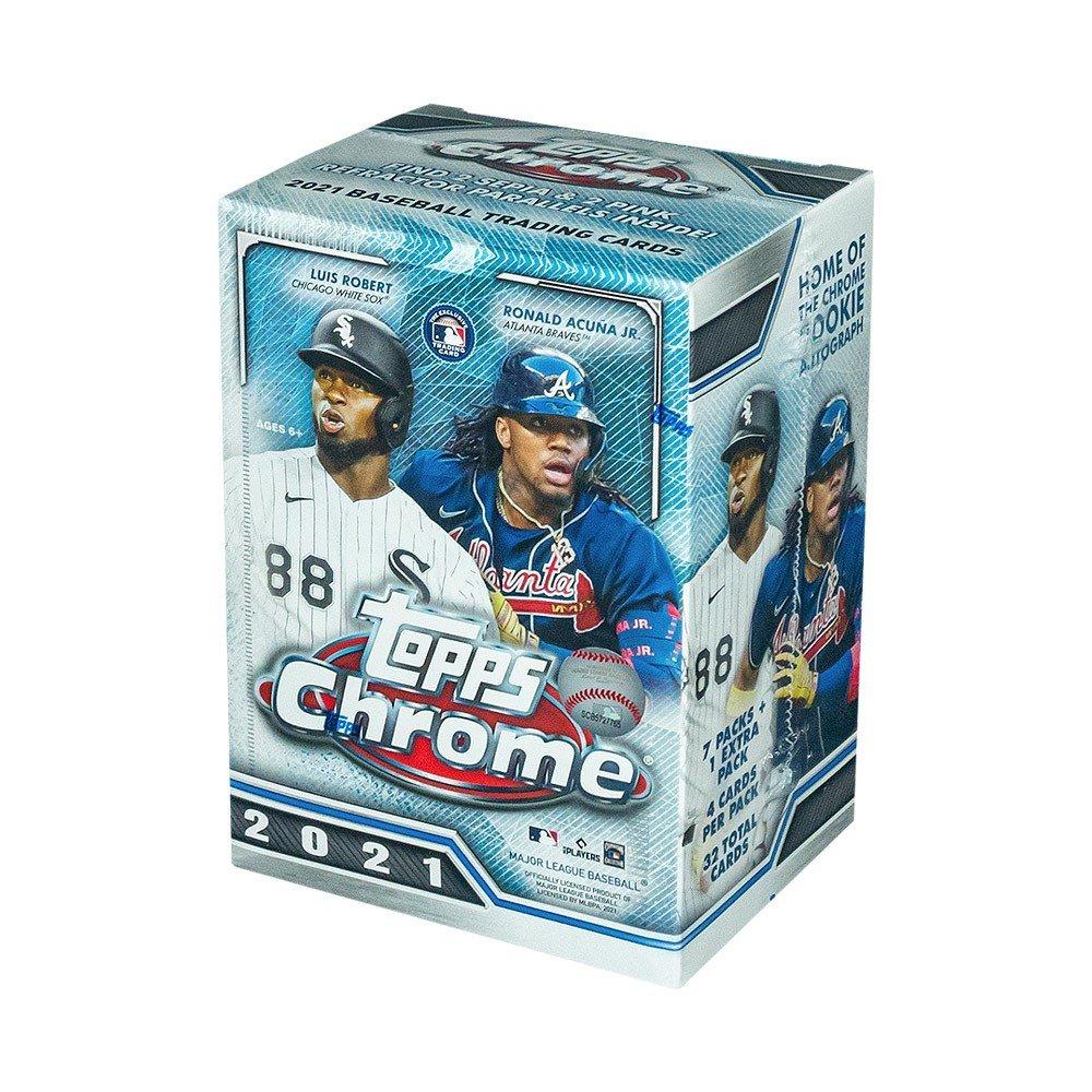 2021 Topps Chrome MLB Baseball Blaster Box 8-Pack