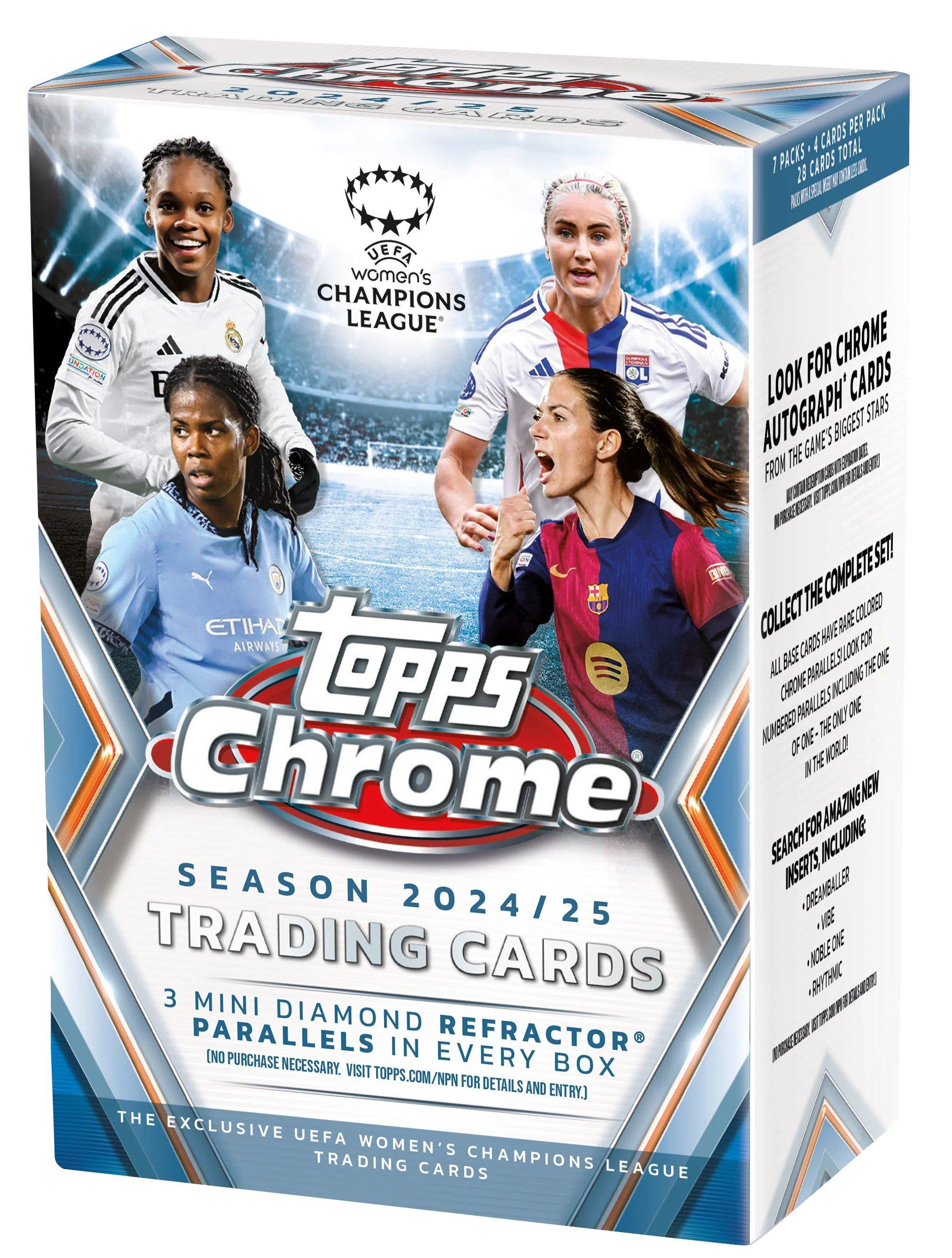 ゲームセンター・ゲームカード TOPPS CHROME 2024-25 Topps Chrome UEFA Womens Champions League Value Box | GameStop