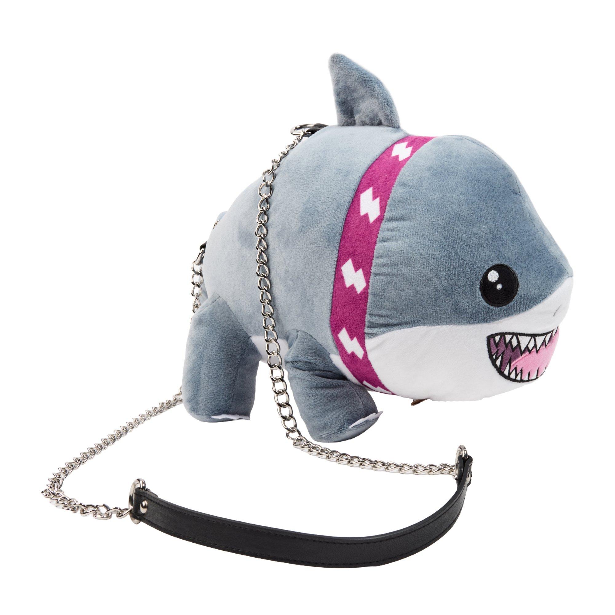 Marvel Rivals Jeff the Landshark Plush Crossbody Bag GameStop Exclusive