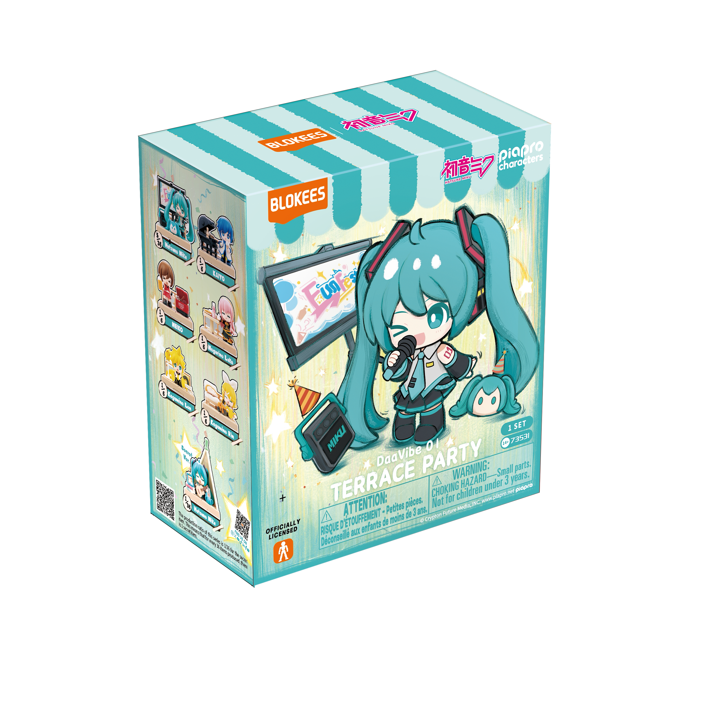 Blokees  Hatsune Miku VB01 Terrace Party Blind Box (Styles May Vary)