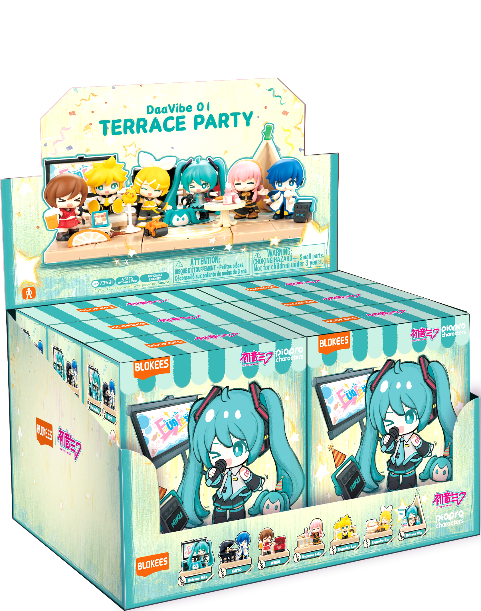 Blokees  Hatsune Miku VB01 Terrace Party Blind Box (Styles May Vary)