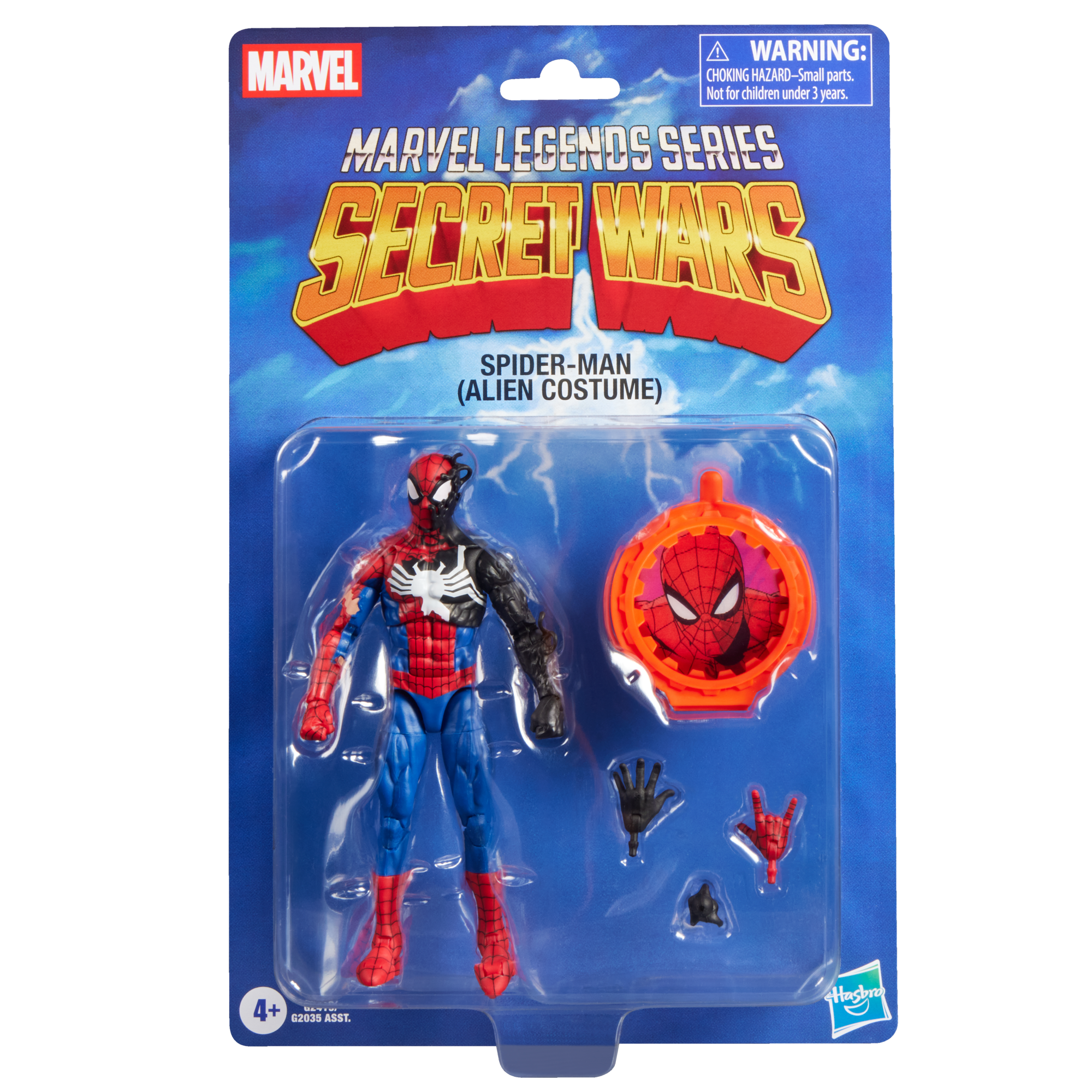 Hasbro Marvel Legends Retro Series Secret Wars Spider-Man (Alien Costume) 6-In Action Figure