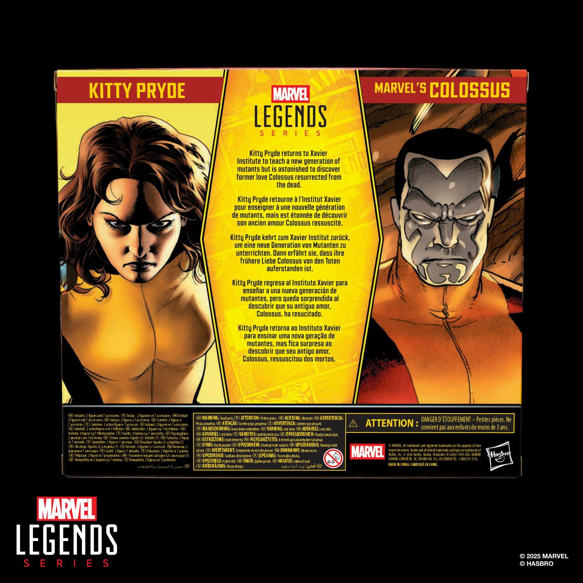 Hasbro Marvel Legends Series X-Men Kitty Pryde and Colossus 6-in Action Figure Set
