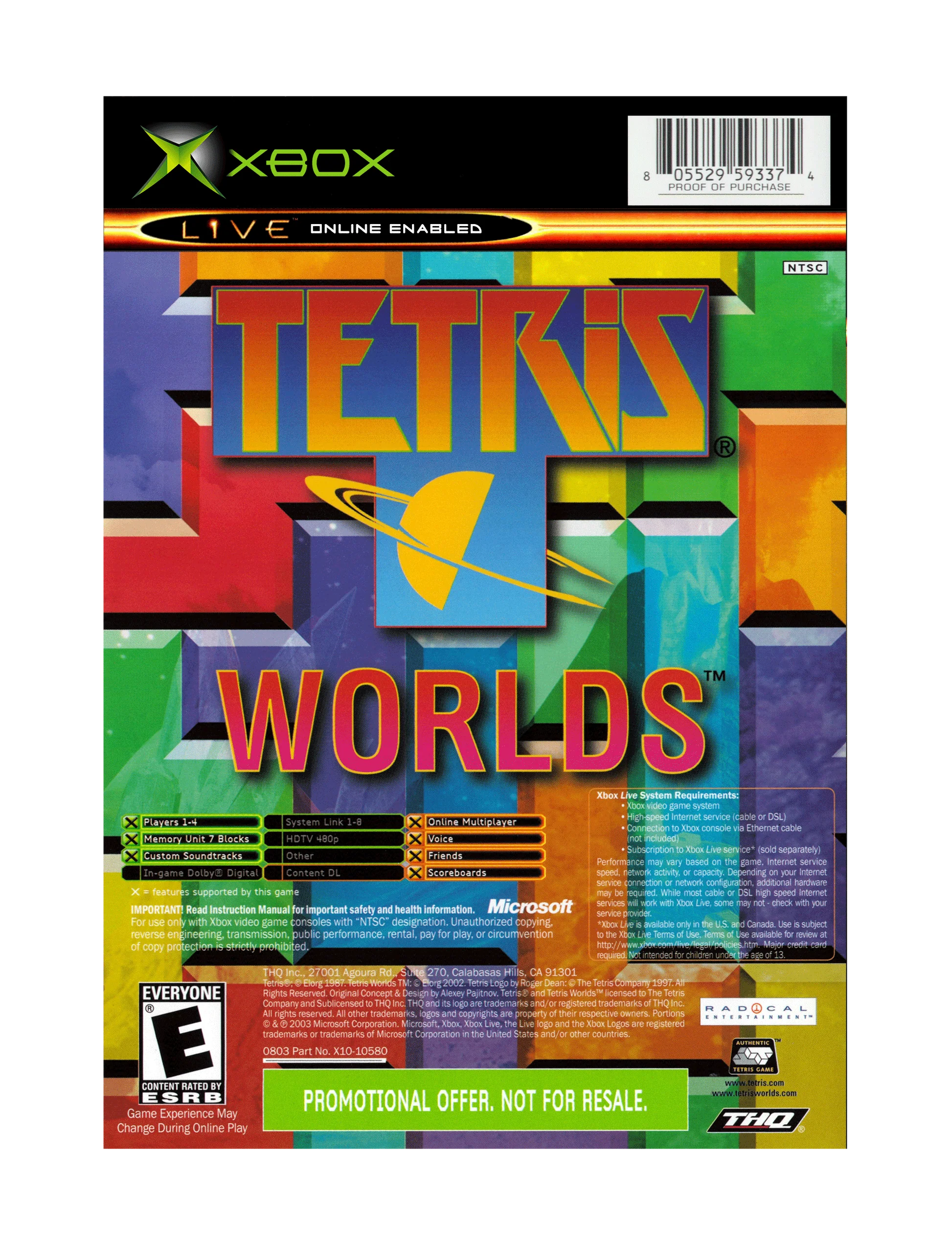 Tetris Worlds - Xbox (Original) | THQ Nordic | GameStop