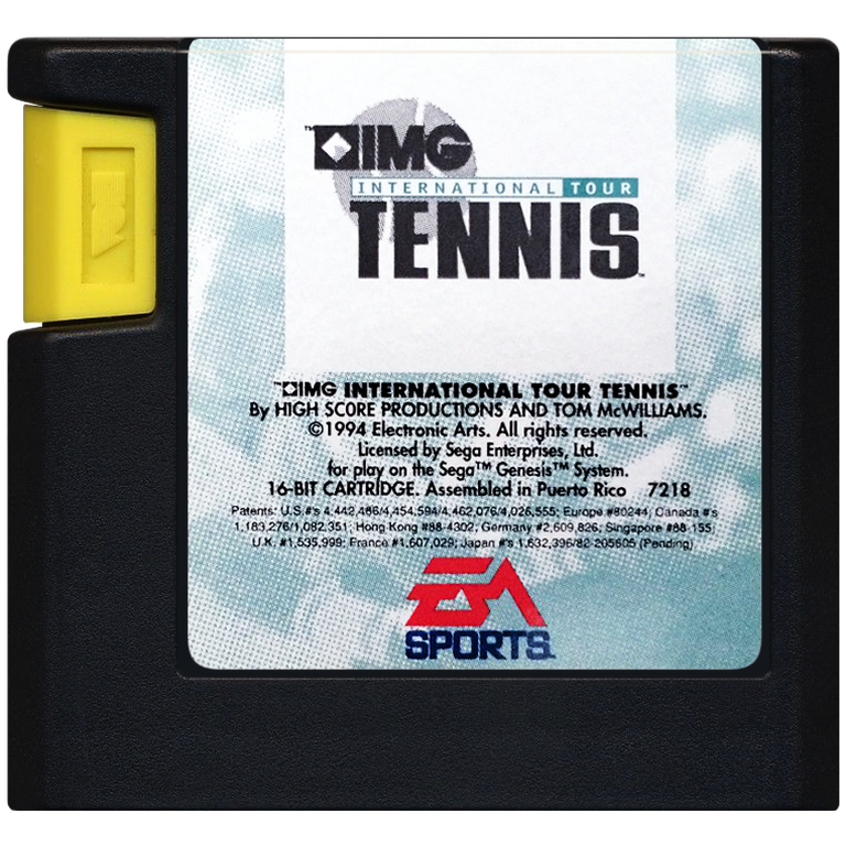 IMG International Tour Tennis - Sega Genesis