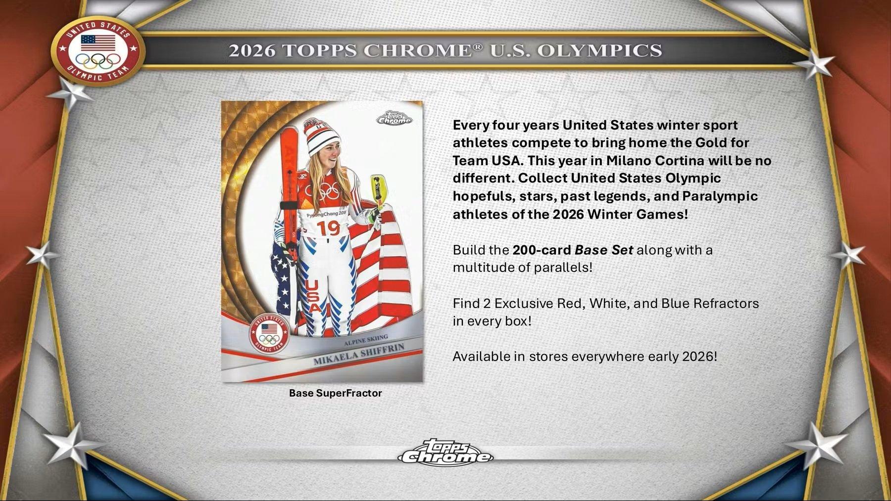 2026 Topps Chrome US Olympics Value Box