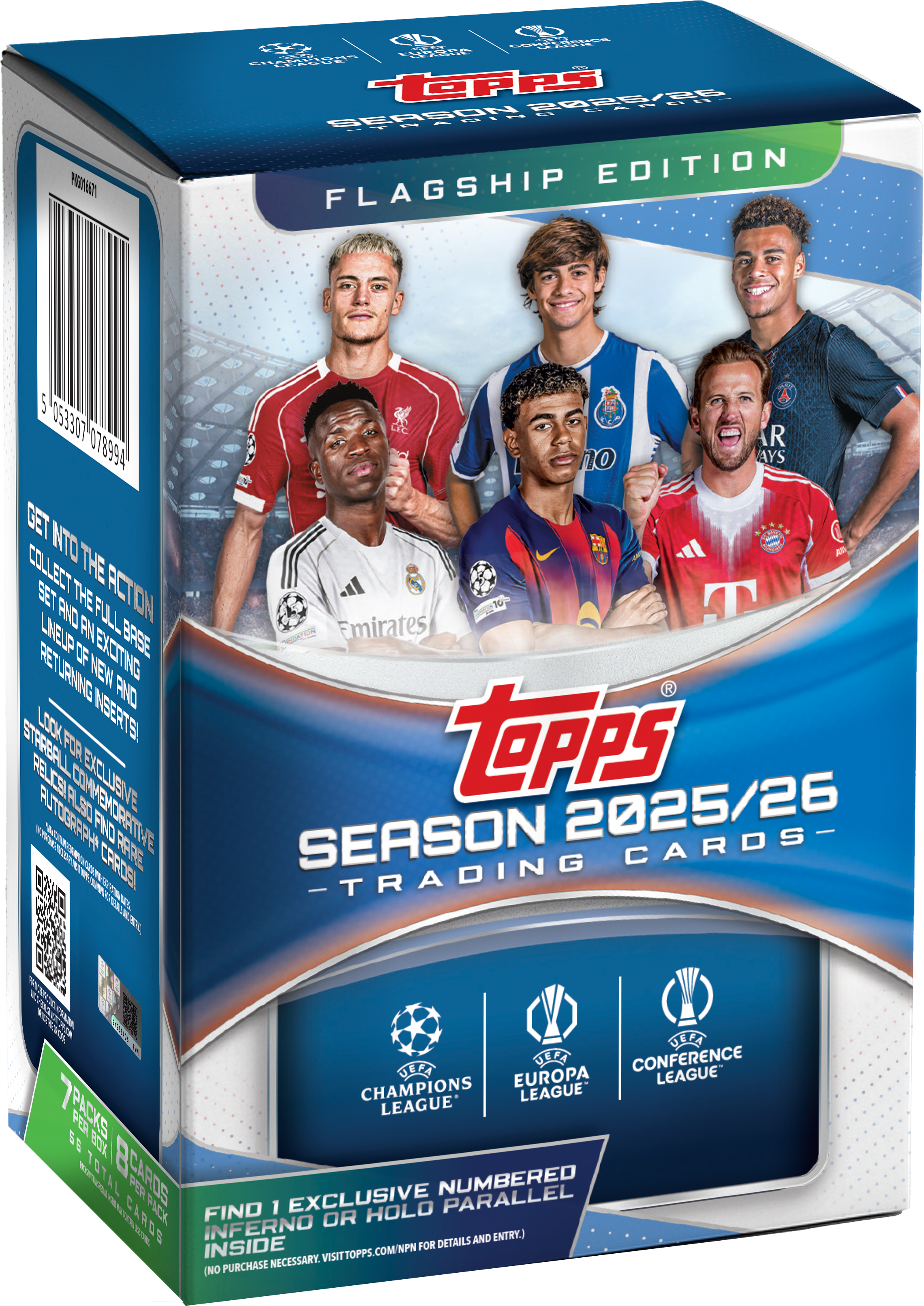 2025-26 Topps UEFA Club Competitions Soccer Value Box | GameStop