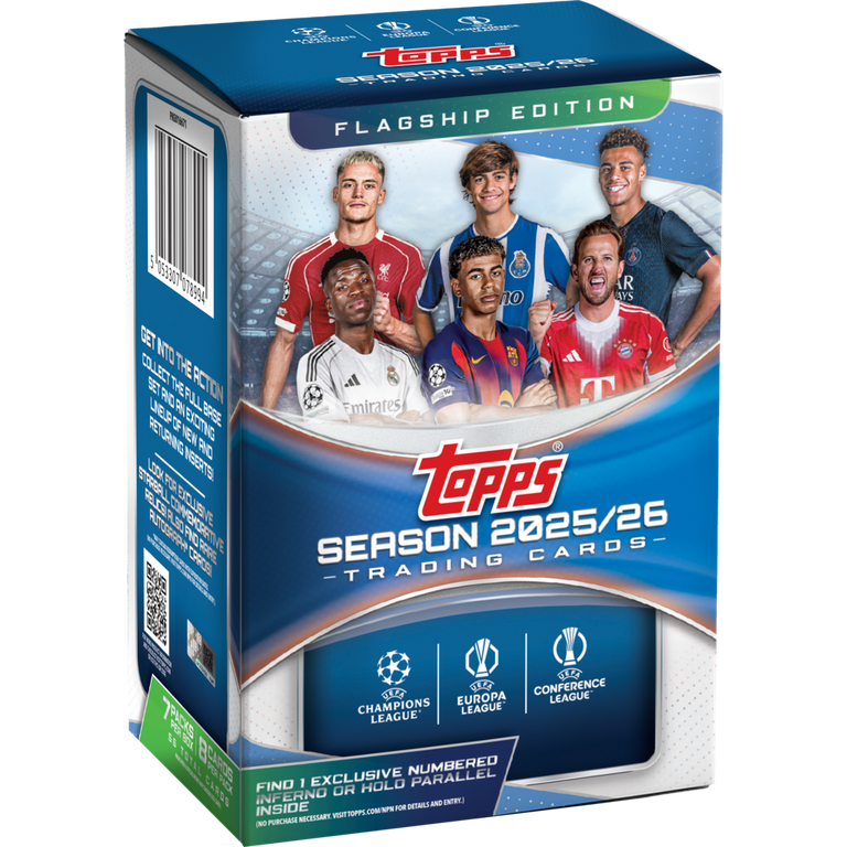 2025-26 Topps UEFA Club Competitions Soccer Value Box | GameStop