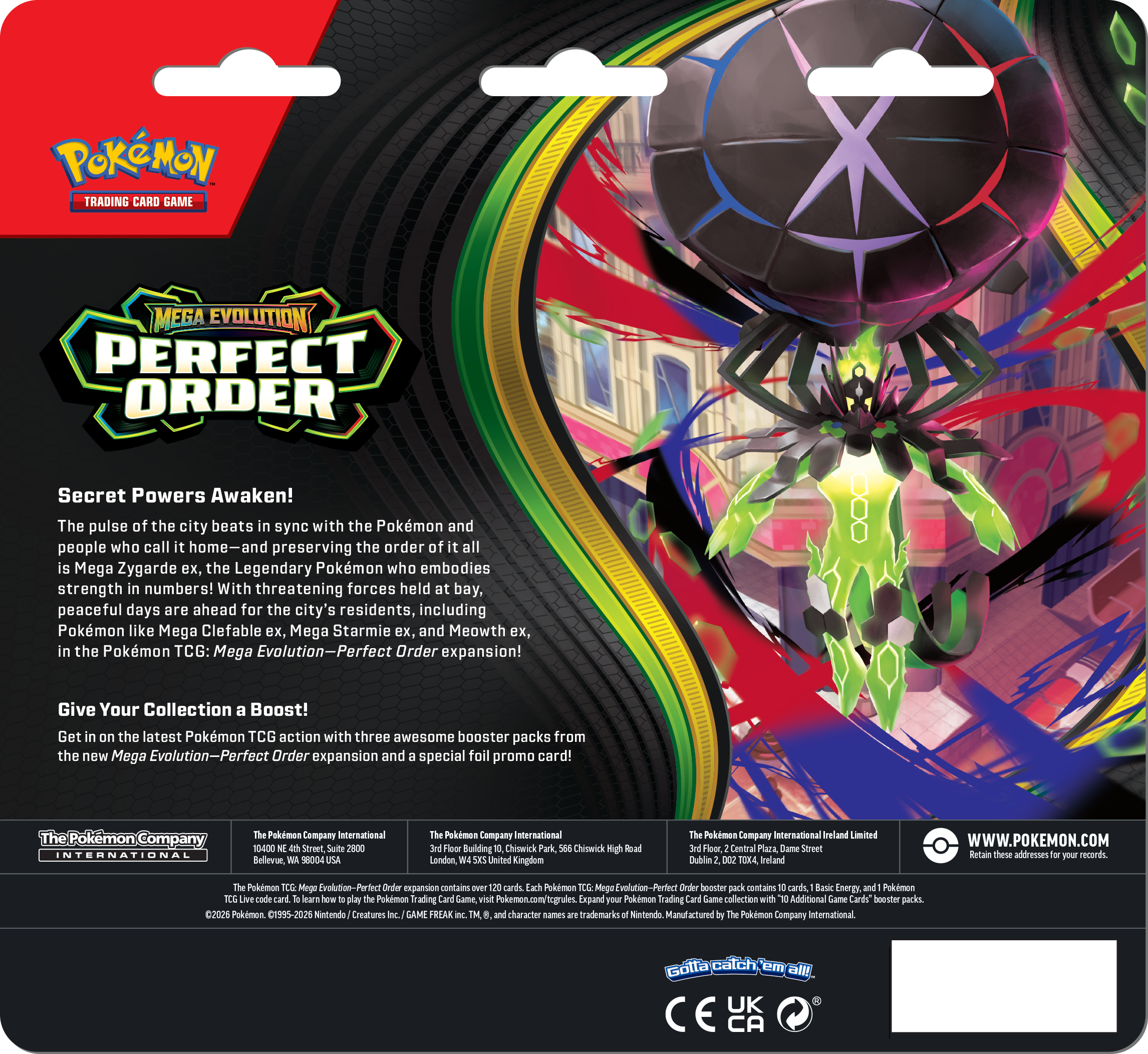 Pokemon Trading Card Game: Perfect Order 3-Pack Booster Blister