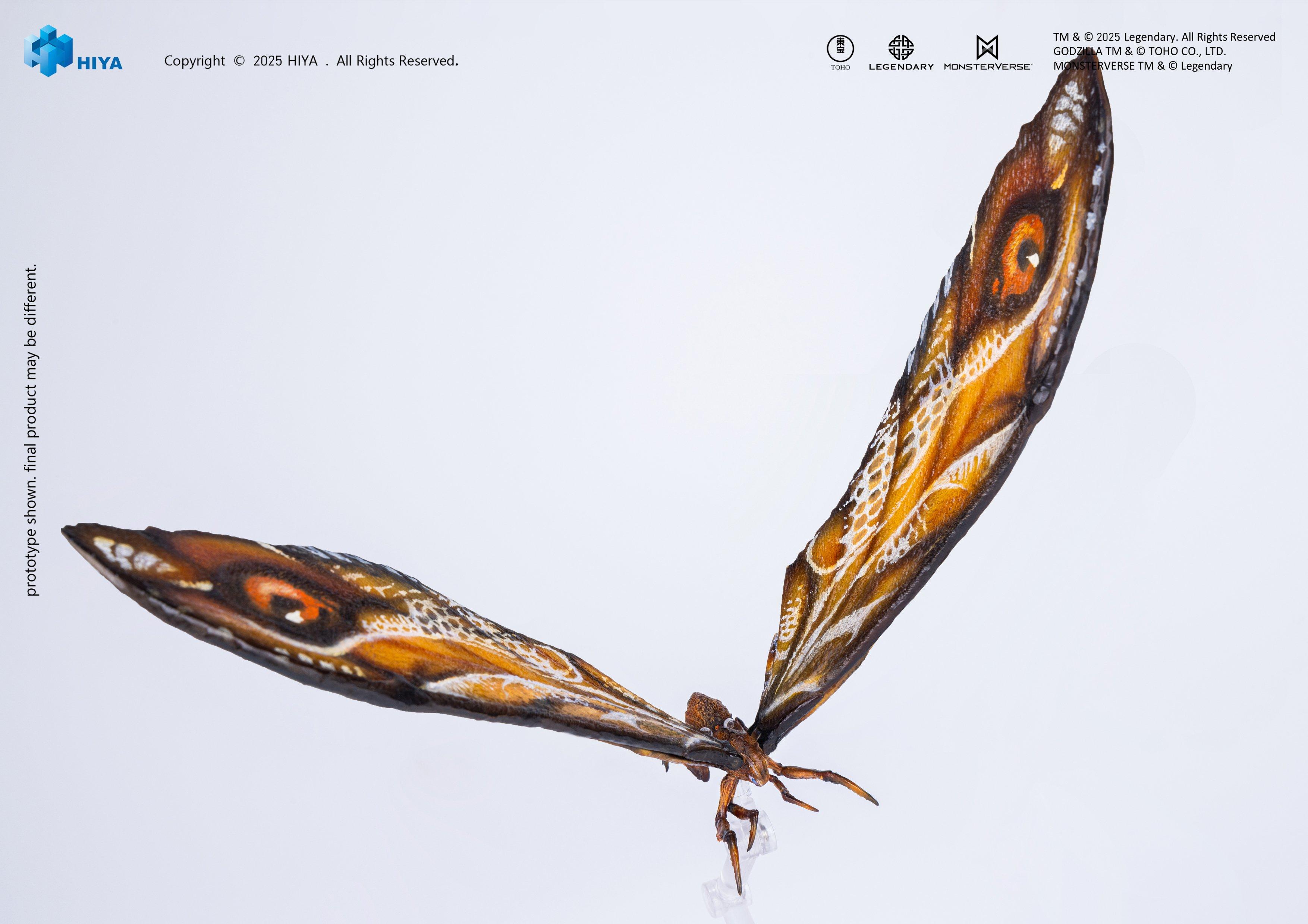 HIYA Exquisite Basic Series Godzilla x Kong The New Empire Mothra Premium Set 14-in Action Figure