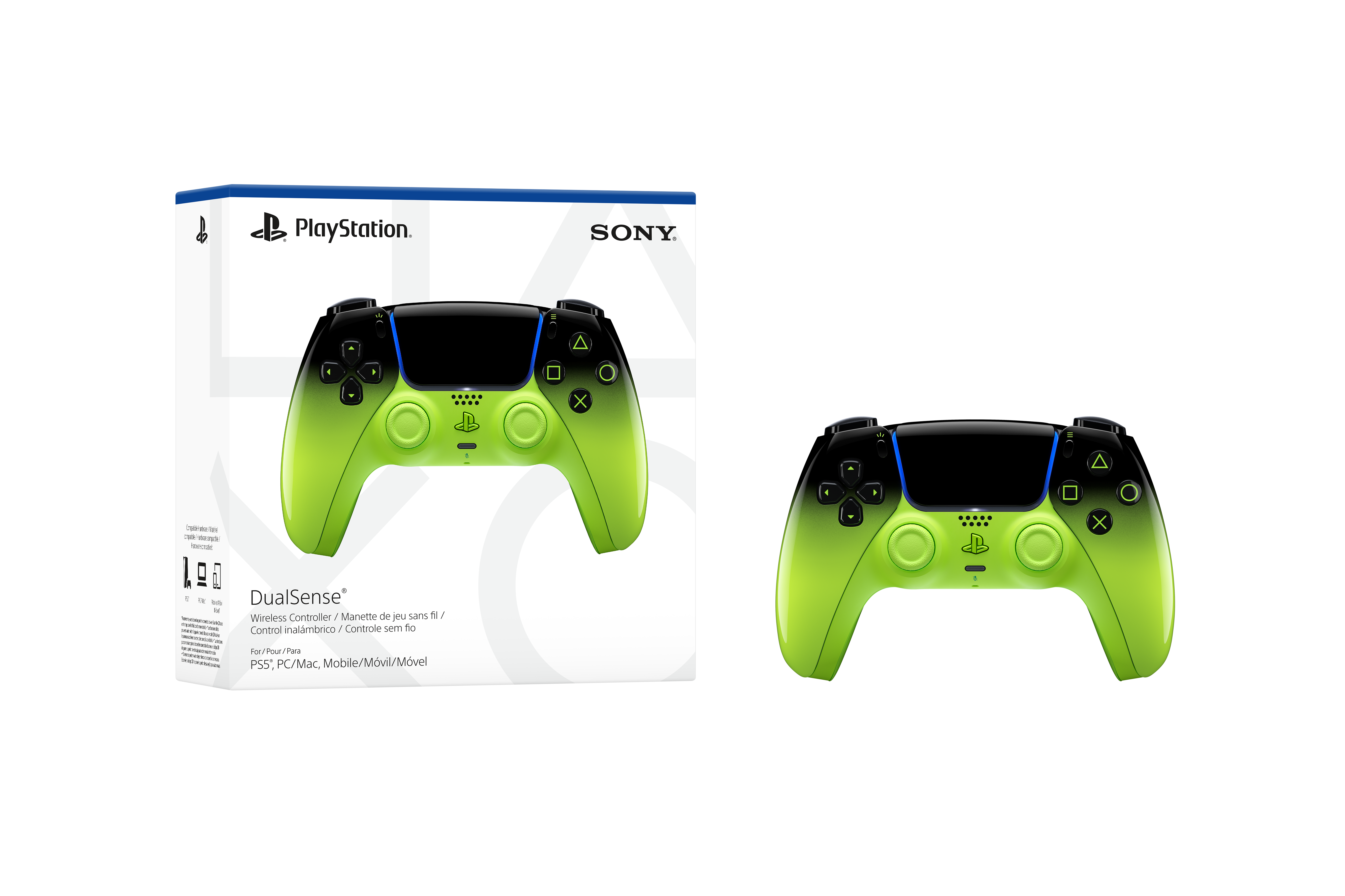 Sony DualSense Wireless Controller Hyperpop Collection Remix Green